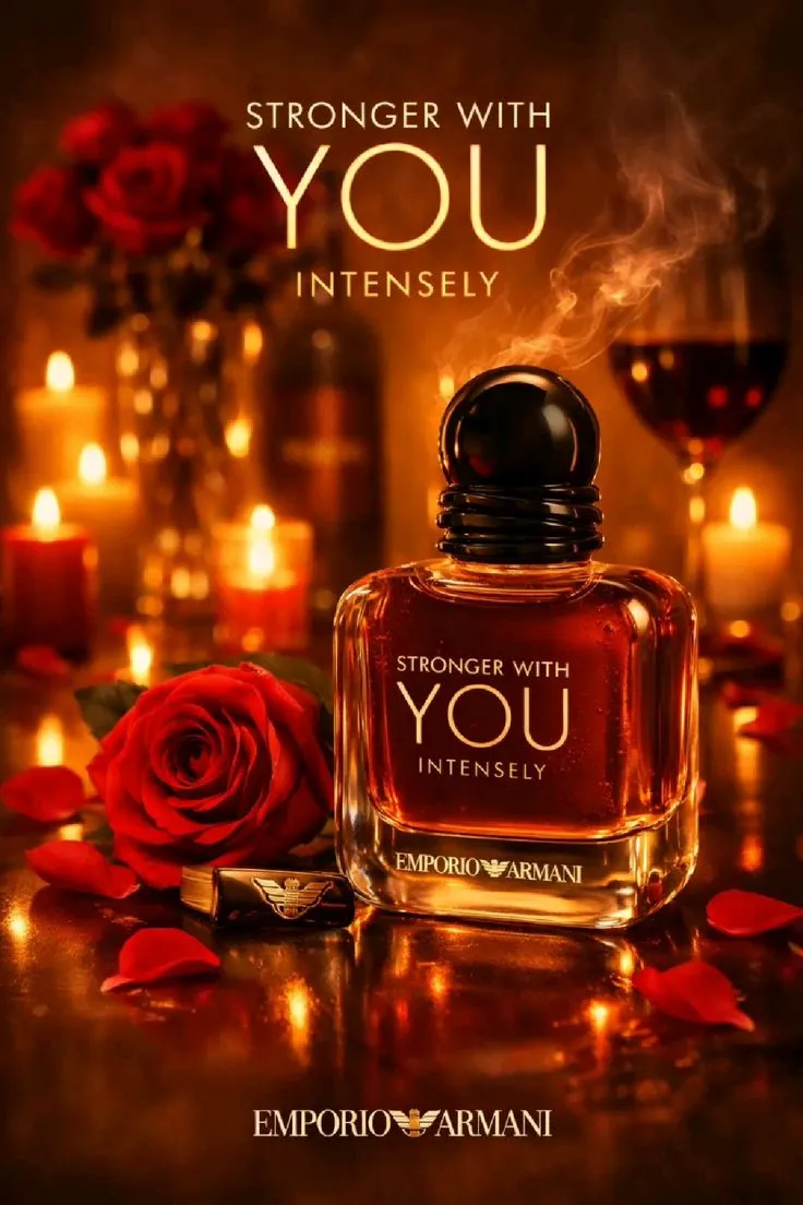 Vista de cerca del perfume Stronger With You Intensely disponible en Luzents, Riobamba.