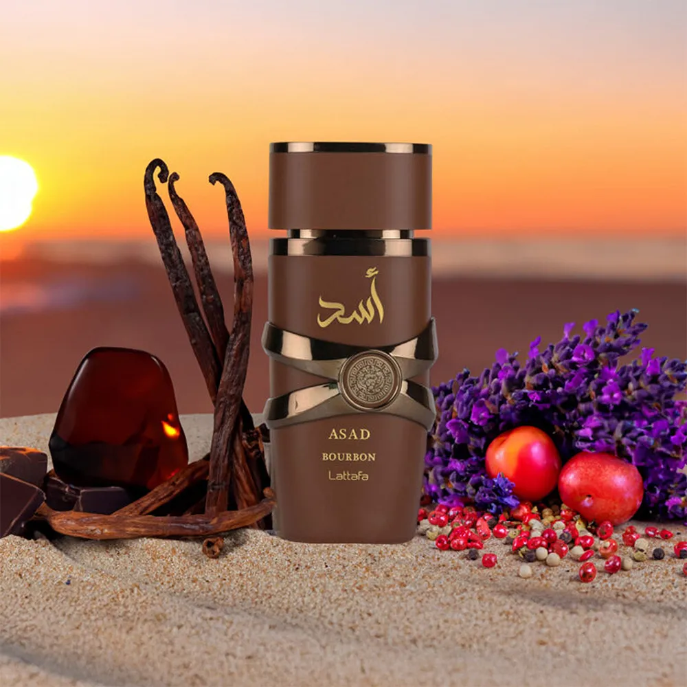 Perfume elegante Lattafa Asad Bourbon en venta en Luzents Riobamba Ecuador