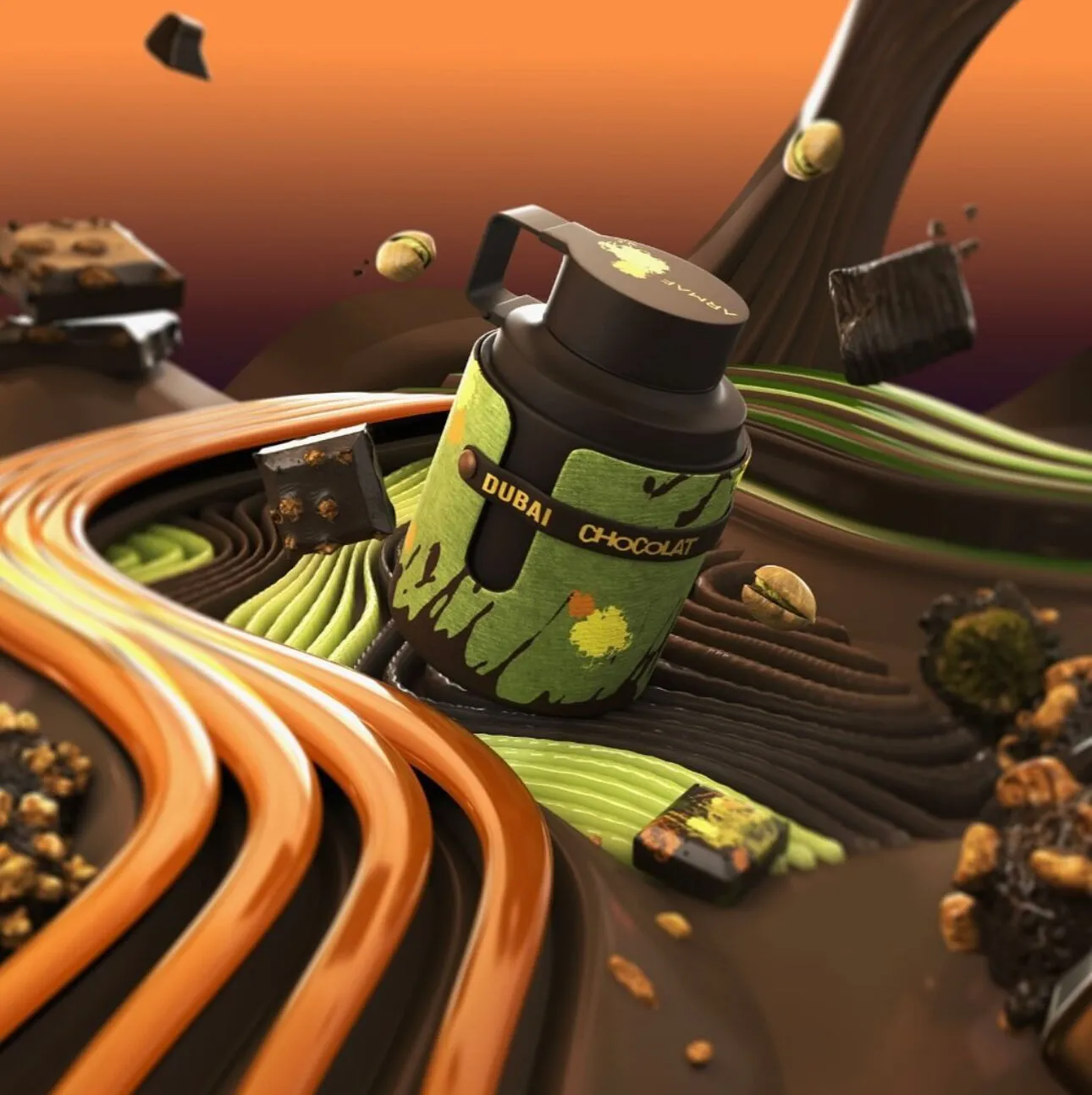 Fragancia gourmand Armaf Odyssey Dubai Chocolat disponible en Luzents Riobamba Ecuador