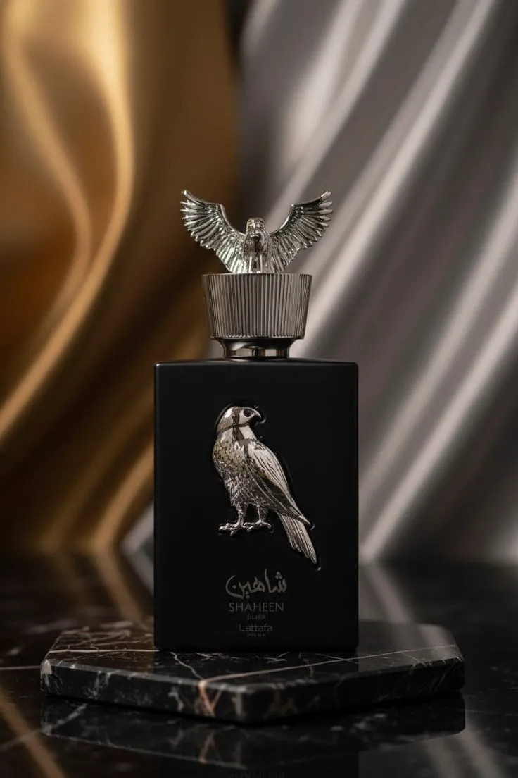 Perfume Lattafa Shaheen Silver de larga duración disponible en Luzents Riobamba Ecuador