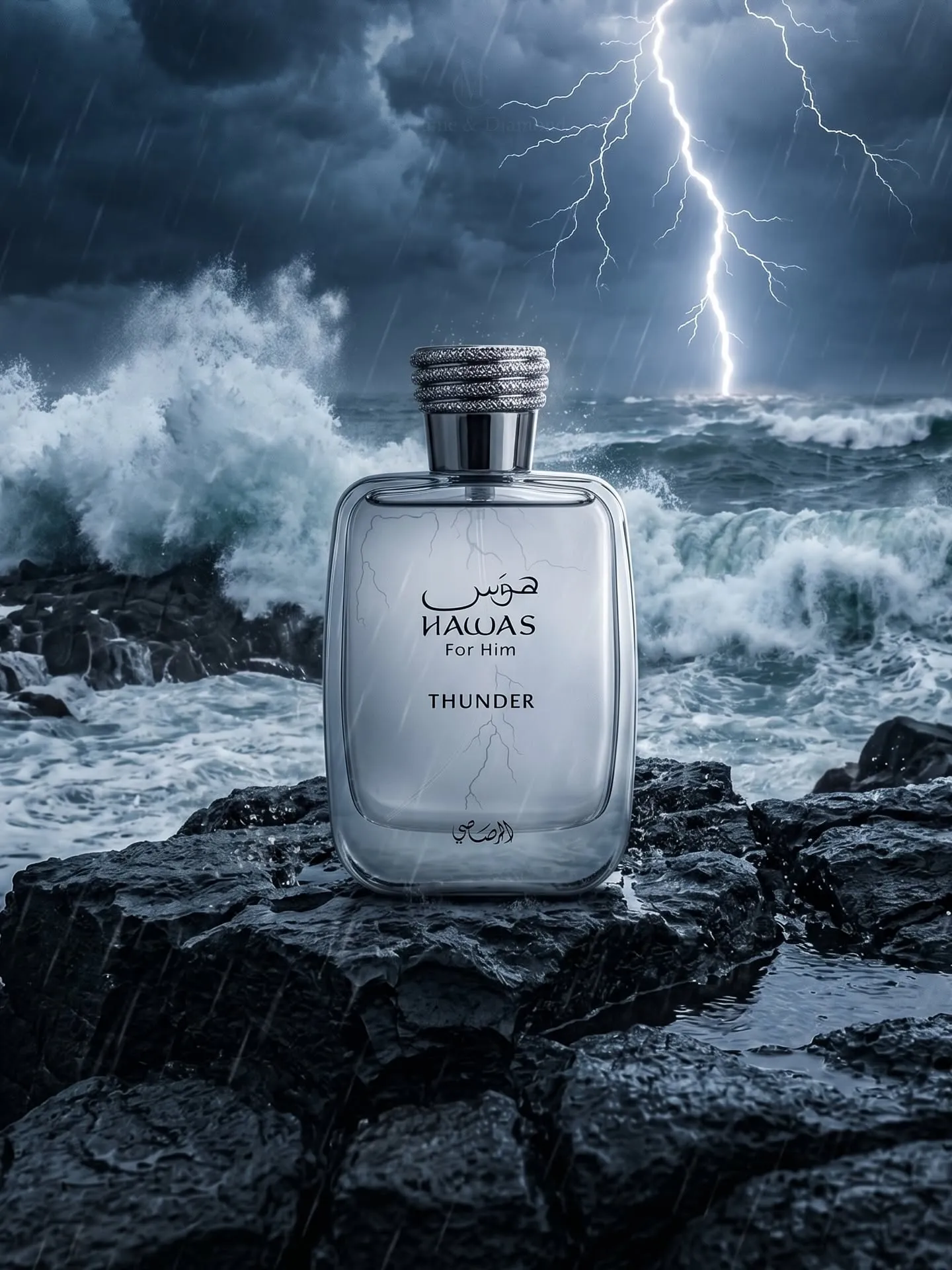 Hombre moderno usando el perfume Rasasi Hawas Thunder Riobamba Ecuador
